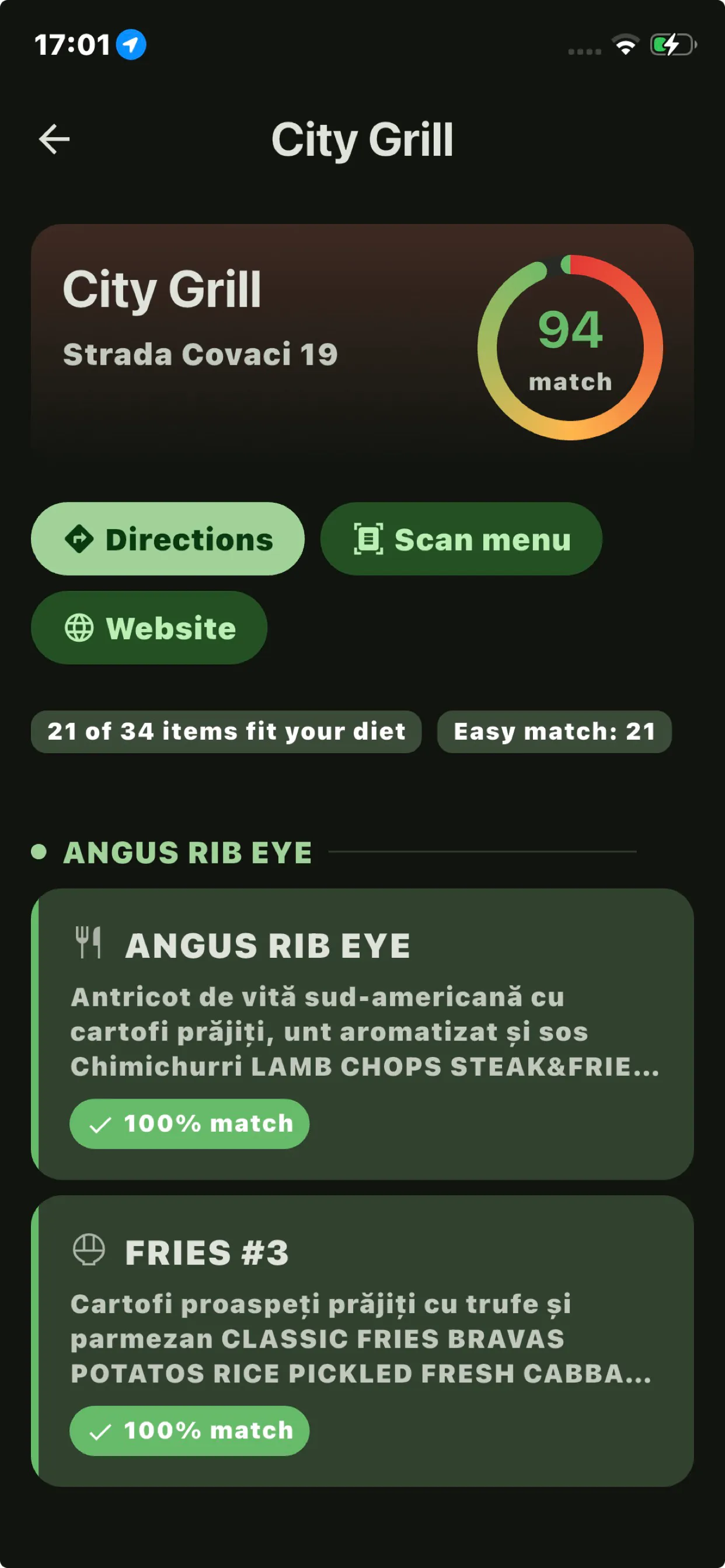 Alege un restaurant